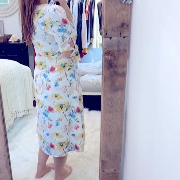 Gibson Latimer floral maxi dress size small - Picture 4 of 9